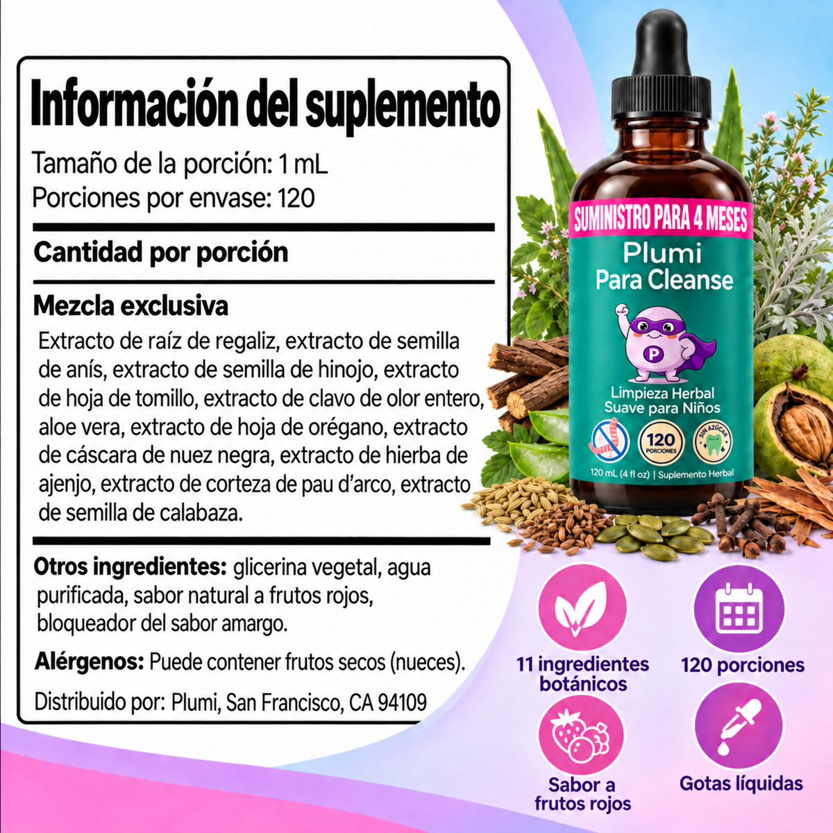 Kit completo de limpieza intestinal Plumi